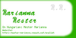 marianna mester business card